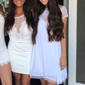White lace dress